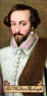 Sir Walter Raleigh, taken from a series of cigarette cards, 1935. Artist: Unknown
