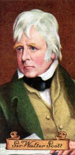 Sir Walter Scott, taken from a series of cigarette cards, 1935. Artist: Unknown