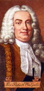 Sir Robert Walpole, taken from a series of cigarette cards, 1935. Artist: Unknown