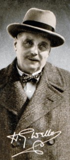 Herbert George HG Wells (1866-1946), English writer, 1935. Artist: Unknown