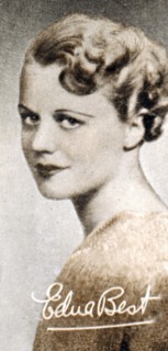 Edna Best (1900-1974), British stage and screen actress, 1935. Artist: Unknown
