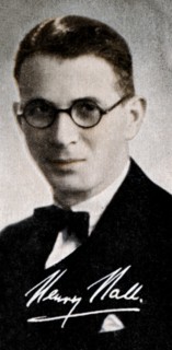 Henry Hall (1898-1989), English bandleader, 1935. Artist: Unknown