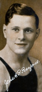 JCP Besford, Champion swimmer, 1935. Artist: Unknown