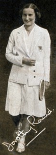 Miss Dorothy Round, Wimbledon Women's Champion, 1934. Artist: Unknown