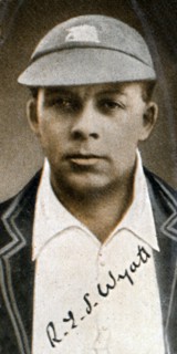 Robert Elliot Storey Wyatt, (Quiet Wyatt), all-round circketer, 1935. Artist: Unknown