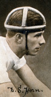 Dennis S Horn (1909-1974), National cycling champion. Artist: Unknown
