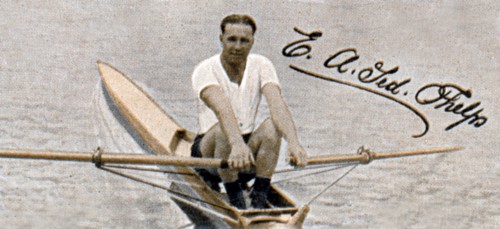 Ted Phelps, World Professional Sculling Champion, 1935. Artist: Unknown