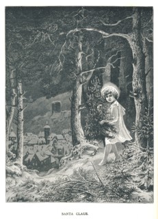 Santa Claus.Illustration From The Strand Magazine January-June 1891 Artist: Unknown