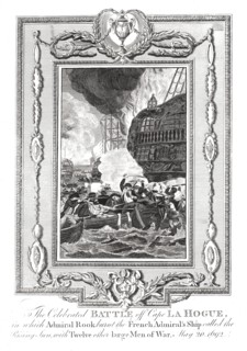 Battle off Cape LaHogue, 1692. Artist: Unknown