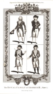 The Royal Family of George III. Published by Alexander Hogg Januay 18th 1794. Artist: Alex Hogg