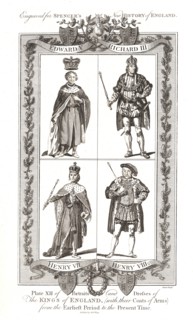 English Kings with coats of Arms Published by Alexander Hogg. Artist: Alex Hogg