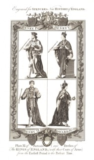 Portraits and Dresses of The Kings of England with coats of Arms, 1784 Artist: Webley and Scott Ltd.