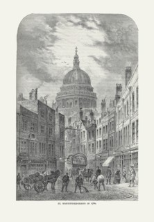 St Martin's-Le-Grand in 1760, 1878. Artist: Walter Thornbury
