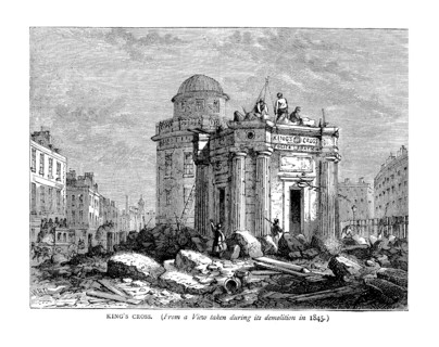 Kings Cross in 1845. Artist: Unknown
