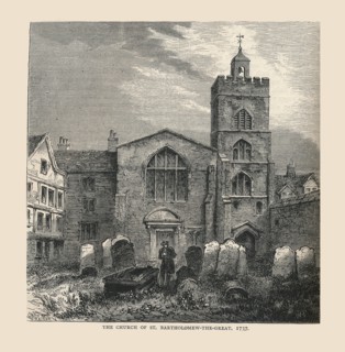 The Church of St, Bartholomew-the-Great, 1737. Artist: Unknown