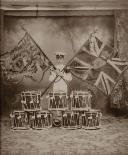 The Colours of the 1st Royal Munster Fusiliers, Rangoon, Burma, 1913. Artist: Unknown