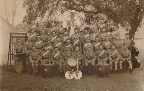 The Battalion Band of the First Battalion, The Queen's Own Royal West Kent Regiment. Poona, India, 1 Artist: Unknown