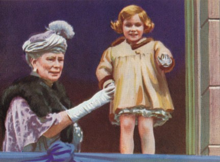 Queen Mary (1867-1953) and Princess Margaret (1930-2002) on the occasion of King George V's Silver J Artist: Unknown