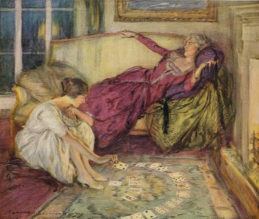 The Fall of the Card, c1889-1924, (1924). Artist: Edmund Joseph Sullivan