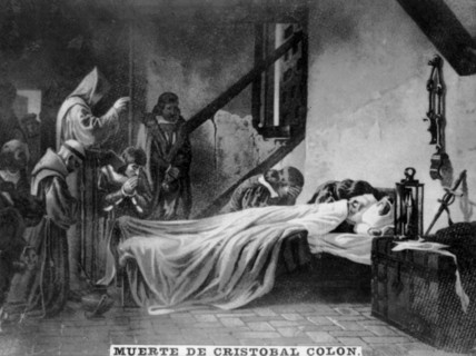 Death of Christopher Colombus, (16th century), 1920s. Artist: Unknown