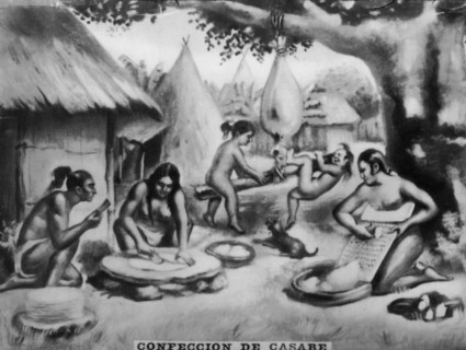 Cooking of Casabe, 1920s. Artist: Unknown