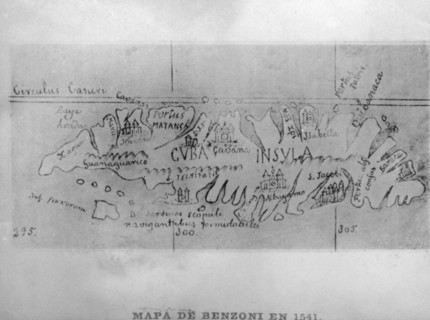 Map of Benzoni, (1541), 1920s. Artist: Unknown
