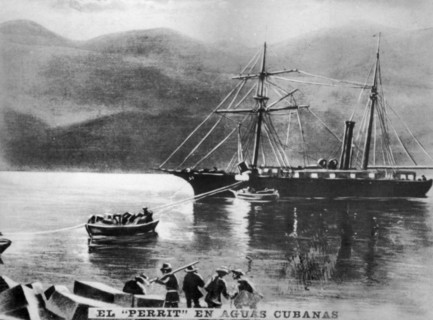 The Perrit in Cuban Waters, (1869), 1920s. Artist: Unknown