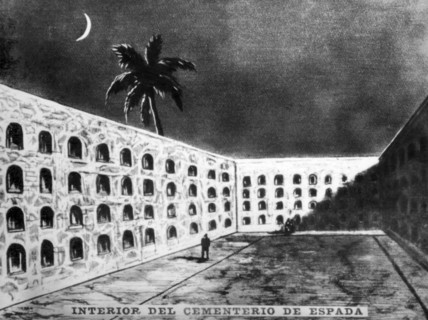Inside th Spanish cementery, (19th century), 1920s. Artist: Unknown