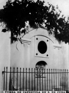 Tomb of Capdevila in Santiago de Cuba, (1871), 1920s. Artist: Unknown