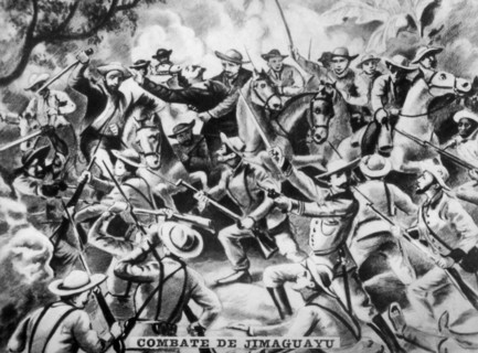 Battle of Jimaguaya, (1873), 1920s. Artist: Unknown