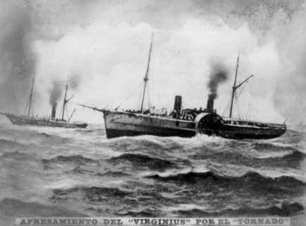 The capture of the Virginius, (1873), 1920s. Artist: Unknown