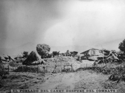 The town of Caney after combat, (1898), 1920s. Artist: Unknown