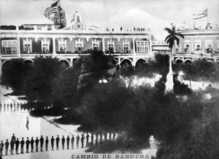 Change of Flag, (1902), 1920s. Artist: Unknown.
