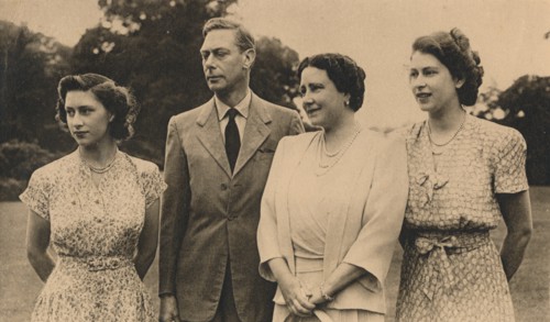 The Royal Family in the grounds of the Royal Lodge, Winsor, 1946. Creator: Lisa Sheridan.