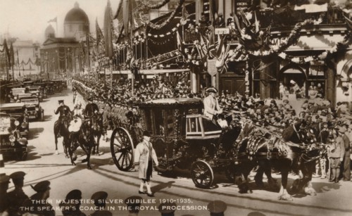 Their Majesties Silver Jubilee 1910-1935. The Speaker's Coach in the Royal Procession'. Artist: Unknown