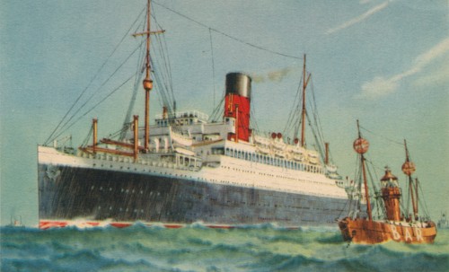 Ascania, Cunard White Star, 1920s. Artist: Unknown