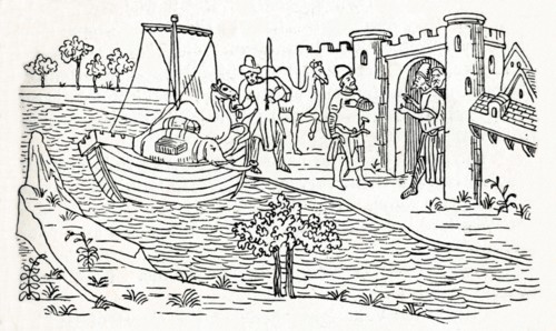 Marco Polo Lands at Ormuz', (c1300 ), 1912. Artist: Unknown