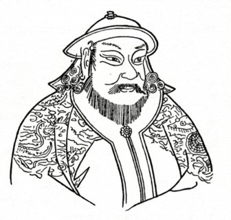 Kublai Khan (1215-1294) of the Mongol Empire and founder of the Yuan Dynasty, 1912. Artist: Unknown