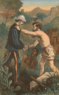 The Finding of Hamilton at Lucknow, c1910. Artist: Unknown