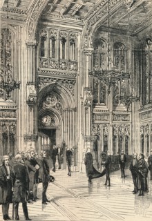 The Lobby of the House of Commons, c1910. Artist: Unknown