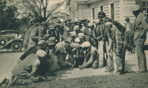 Black Caddies Playing Craps' c1920s. Artist: Unknown