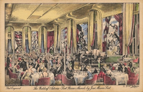 'The Waldorf Astoria, Sert Room, Murals by Jose Maria Sert' c1930s. Artist: Unknown