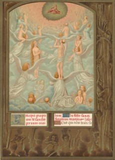 Angels present to God the souls of the newly elected, early 16th century. Artist: Domenico Grimani
