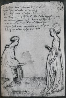 A Love Duet, (c15th century), 1925. Artist: Pisanello