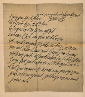 Letter from Queen Mary (1542-1587) to the Abbot of Dunfermline, 1889. Artist: James Stillie