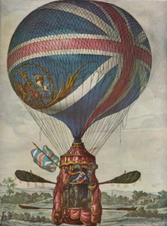 Vincent Lunardi's Second Balloon: 13 May 1785, (1937). Creator: Unknown.