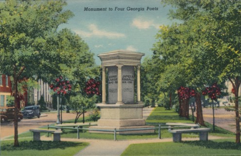 Monument to Four Georgia Poets, 1943. Artist: Unknown
