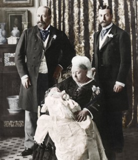 The future King Edward VIII's christening day, 16 July 1894. Artist: Unknown