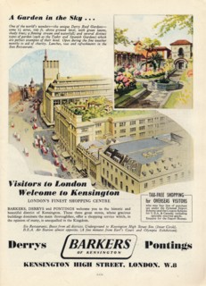Advert for Barkers of Kensington, 1951. Artist: Unknown