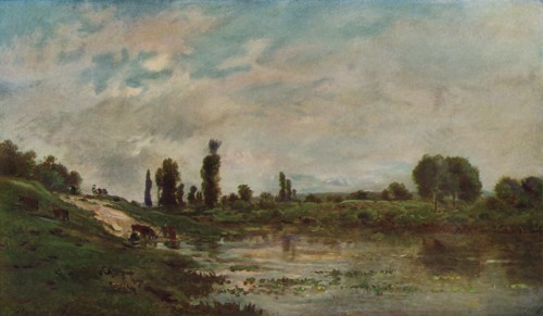 The Drinking Place, c1827-1878, (1906-7). Artist: Charles-Francois Daubigny